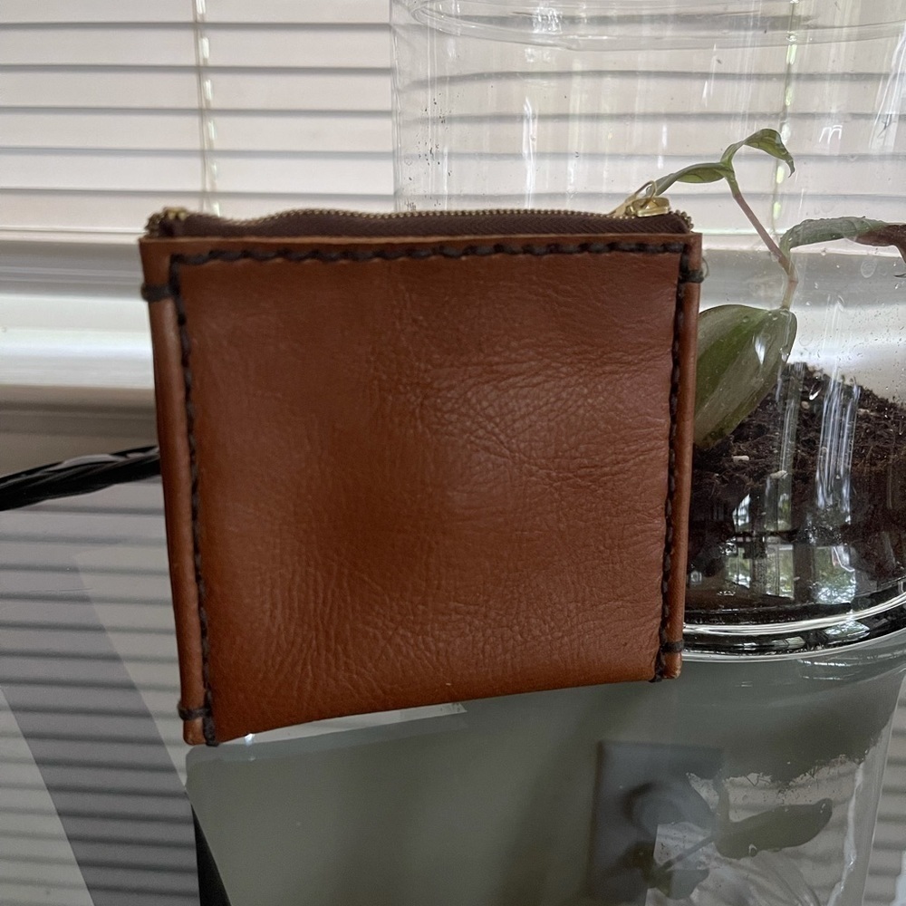 Leather Rose Coin Purse NWOT - Picture 3 of 7